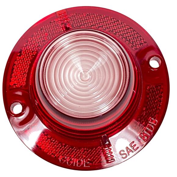'62 Chevrolet Rear Side Back Up Lens Reverse Red Clear 62C-13454 New - Picture 1 of 3